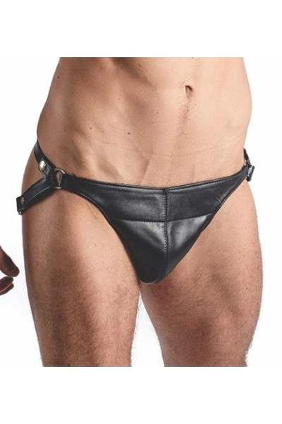 Mister B Leren Posing Pouch Een Riem Vlak 3 Mister B Leren Posing Pouch Een Riem Vlak