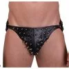 Mister B Leren Posing Pouch Drie Riemen Met Studs -Goedkope KLEDING winkel B221000