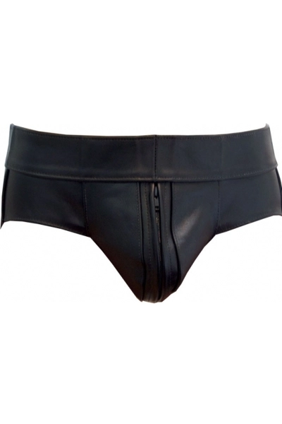 Mister B Leren Powerjock Met Zwarte Bies 3 Mister B Leren Powerjock Met Zwarte Bies