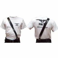 Mister B Leren Sam Browne Riem Gestikt