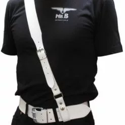 Mister B Leren Sam Browne Riem Gestikt