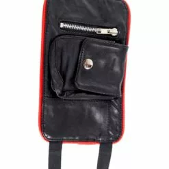 Mister B Lederen Party Portemonnee Rode Streep