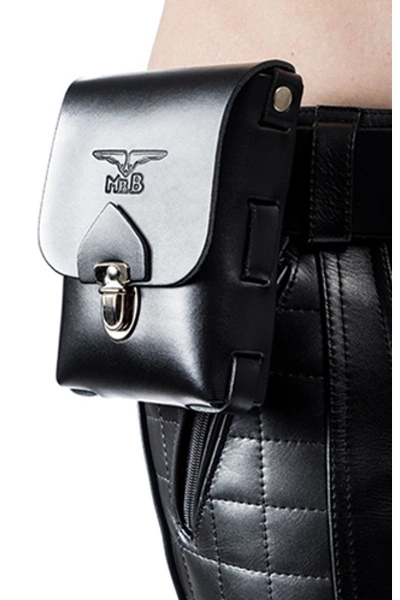 Mister B Lederen Riem Tasje Small 4 Mister B Lederen Riem Tasje Small - Afbeelding 2