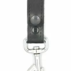 Mister B Leren Sleutelhouder Voor Riem Gestikt