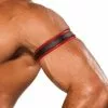 Colt Biceps Armband Met Drukknopen Zwart - Rood