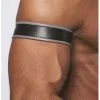 Mister B Leren Biceps Band Zwart - Grijs