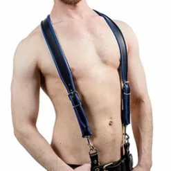 Mister B Combi Harnas Bretels Premium Blauw