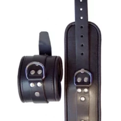 Mister B Leren Enkelboeien Zwart