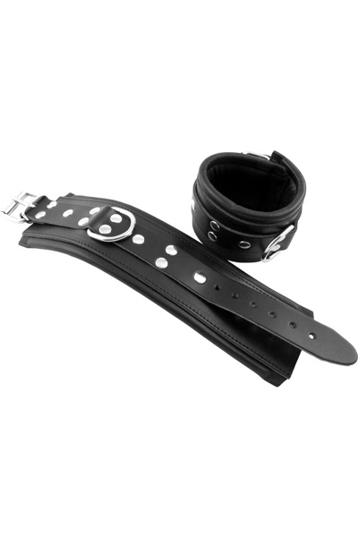 Mister B Leren Enkelboeien Zwart - Zwart Padding 3 Mister B Leren Enkelboeien Zwart - Zwart Padding