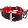 Slavenhalsband Met 4 D-ringen Rood -Goedkope KLEDING winkel B610630