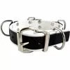 Slavenhalsband Met 4 D-ringen Wit -Goedkope KLEDING winkel B610640
