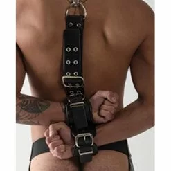 Leren Slaven Halsband Met Restraints