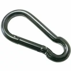 Karabijnhaak Zwart 6 cm