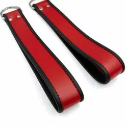 Mister B Enkelbandlusjes Rood Met Zwarte Bies