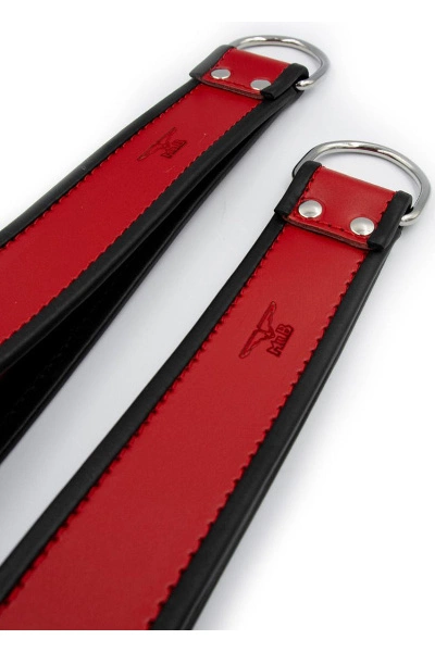 Mister B Enkelbandlusjes Rood Met Zwarte Bies 4 Mister B Enkelbandlusjes Rood Met Zwarte Bies - Afbeelding 2