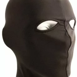 Mister B Lycra Masker Open Ogen - Zwart