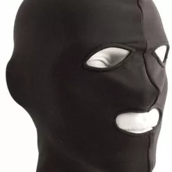 Mister B Lycra Masker Open Ogen En Mond - Zwart