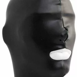 Mister B Datex Masker Open Mond - Zwart