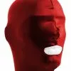 Mister B Datex Masker Open Mond - Rood -Goedkope KLEDING winkel B631418