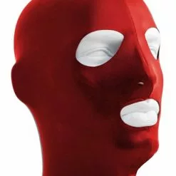 Mister B Datex Masker Open Ogen En Mond - Rood
