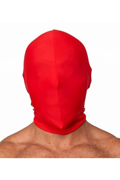 Mister B Lycra Masker Geen Gaten - Rood 3 Mister B Lycra Masker Geen Gaten - Rood
