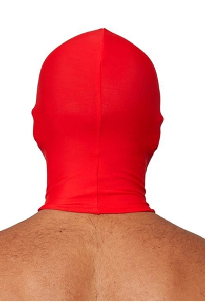 Mister B Lycra Masker Geen Gaten - Rood 4 Mister B Lycra Masker Geen Gaten - Rood - Afbeelding 2