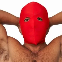 Mister B Lycra Masker Open Ogen - Rood