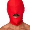 Mister B Lycra Masker Open Mond - Rood