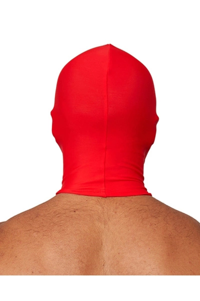 Mister B Lycra Masker Open Mond - Rood 4 Mister B Lycra Masker Open Mond - Rood - Afbeelding 2