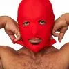 Mister B Lycra Masker Open Ogen En Mond - Rood