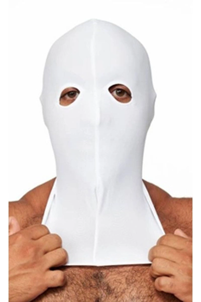 Mister B Lycra Masker Open Ogen - Wit 3 Mister B Lycra Masker Open Ogen - Wit