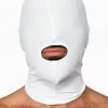 Mister B Lycra Masker Open Mond - Wit