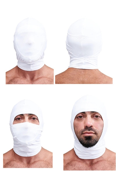 Mister B Lycra Multi Purpose Masker - Wit 3 Mister B Lycra Multi Purpose Masker - Wit