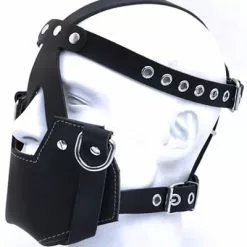Mister B Leren Muilkorf Masker