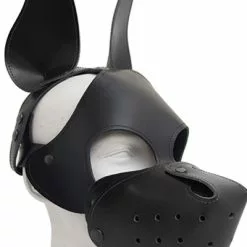 Mister B Leren Ruige Hondenmasker - Zwart Zwart 5 Mister B Leren Ruige Hondenmasker - Zwart Zwart -Goedkope KLEDING winkel B634341 b