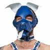 Ister B Leather Circuit Floppy Dog Hood - Blauw Wit