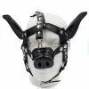 Mister B Leren Varkenshoofd Masker Zwart 1 Mister B Leren Varkenshoofd Masker Zwart -Goedkope KLEDING winkel B634401