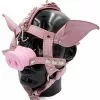 Mister B Leren Varkenshoofd Masker Roze