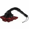 Mister B Leren Flogger Met Rozen - Rood