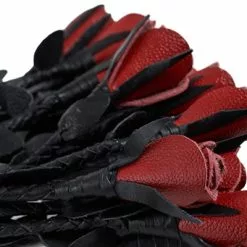 Mister B Leren Flogger Met Rozen - Rood 5 Mister B Leren Flogger Met Rozen - Rood -Goedkope KLEDING winkel B654063 b