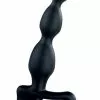 Mystim Big Bend-it Siliconen Bi-polar Plug - Zwart