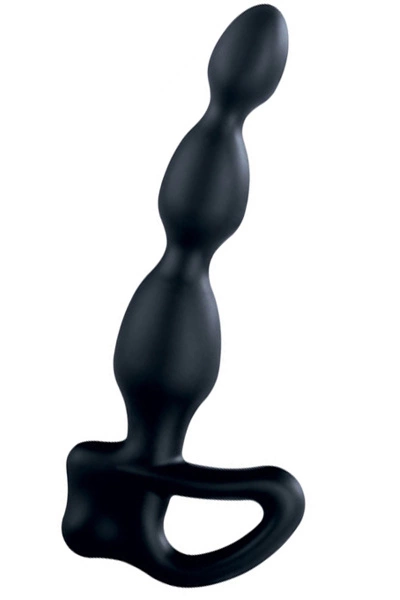 Mystim Big Bend-it Siliconen Bi-polar Plug - Zwart 3 Mystim Big Bend-it Siliconen Bi-polar Plug - Zwart