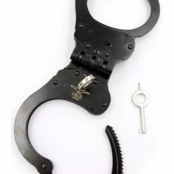 Mister B Handboeien - Scharnierend - Zwart Staal -Goedkope KLEDING winkel B680206 b