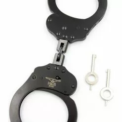 Mister B Handboeien Dubbel Slot Met Ring Staal - Zwart