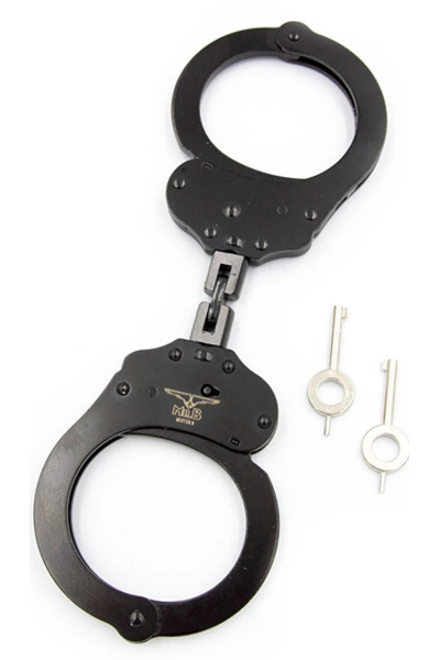 Mister B Handboeien Dubbel Slot Met Ring Staal - Zwart 3 Mister B Handboeien Dubbel Slot Met Ring Staal - Zwart