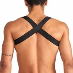 Mister B Urban Club Harnas X-back Gestreept Rood -Goedkope KLEDING winkel B824041 b