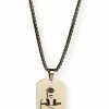 Master Of The House Dog Tag Roestvrij Staal Verguld -Goedkope KLEDING winkel B830219