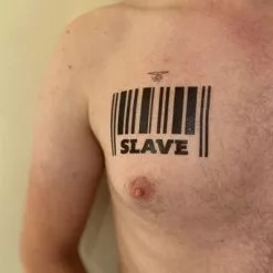 Mister B Temporary Tattoo Slave -Goedkope KLEDING winkel B968003 b