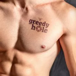 Mister B Temporary Tattoo Greedy Hole