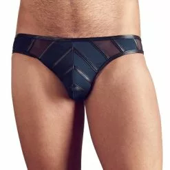 Heren Slip Met Matte Look En Powernet Inzetstukken